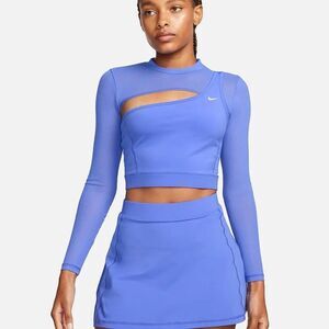 Nike pro Vibrant Blue Cutout Top